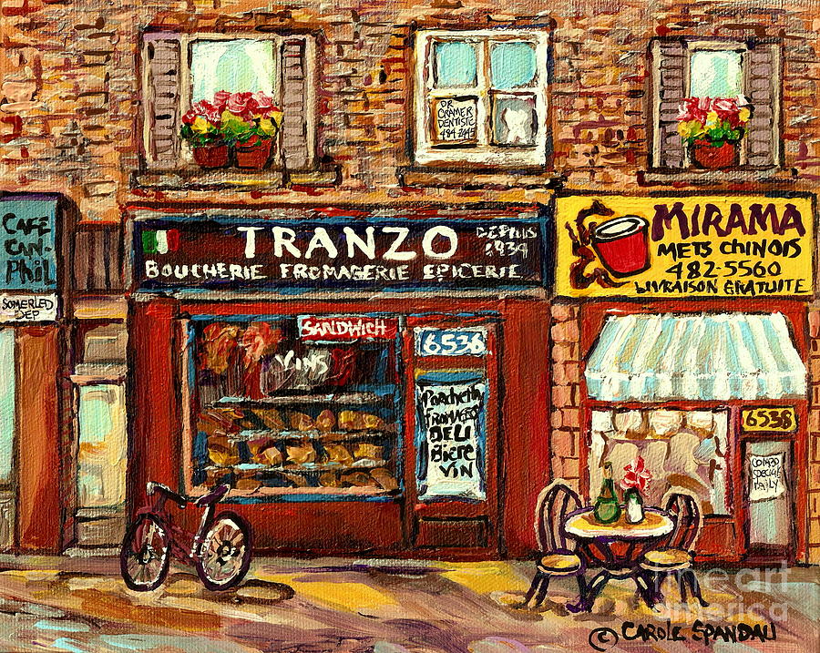 900x717 Boucherie Tranzo And Mirama Chinese Food Montreal Storefront - Chinese Food Painting