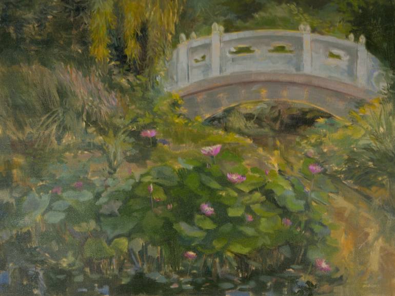 770x578 Saatchi Art Chinese Garden Painting By Dawn Wagner - Chinese Garden Painting