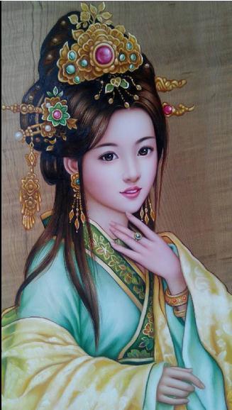 Chinese Girl Painting At PaintingValley.com | Explore Collection Of ...