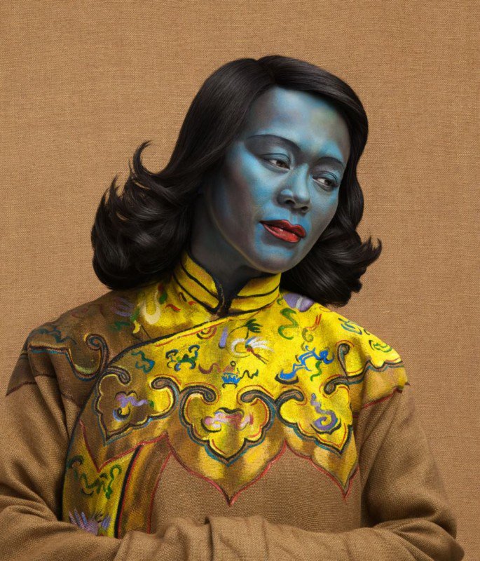 685x800 Photographer Parodies - Chinese Girl Painting