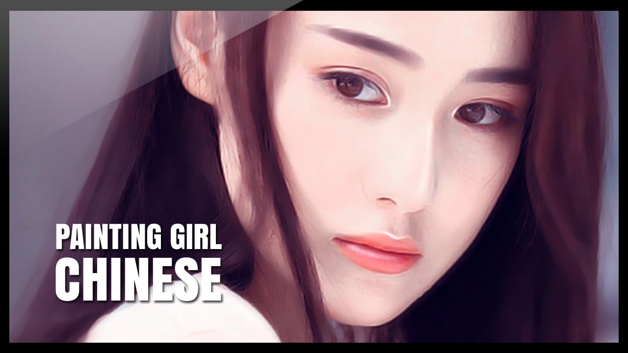 1280x720 Photoshop Tutorial - Chinese Girl Painting