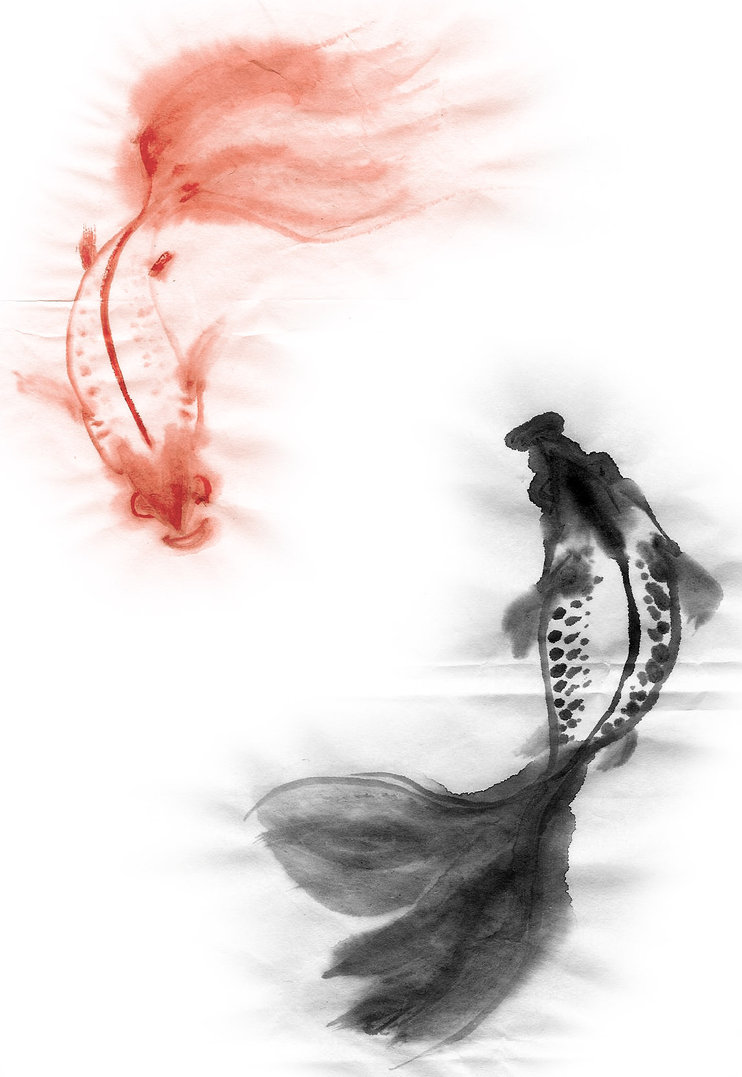 742x1077 Chinese Painting Goldfish By Dragonaeve - Chinese Goldfish Painting