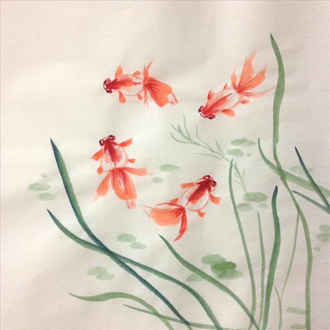 651x651 Chinese Painting Goldfish Steemit - Chinese Goldfish Painting