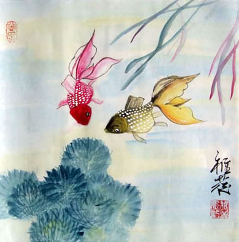 791x800 Chinese Goldfish Painting 0 2367018, 33cm X X - Chinese Goldfish Painting