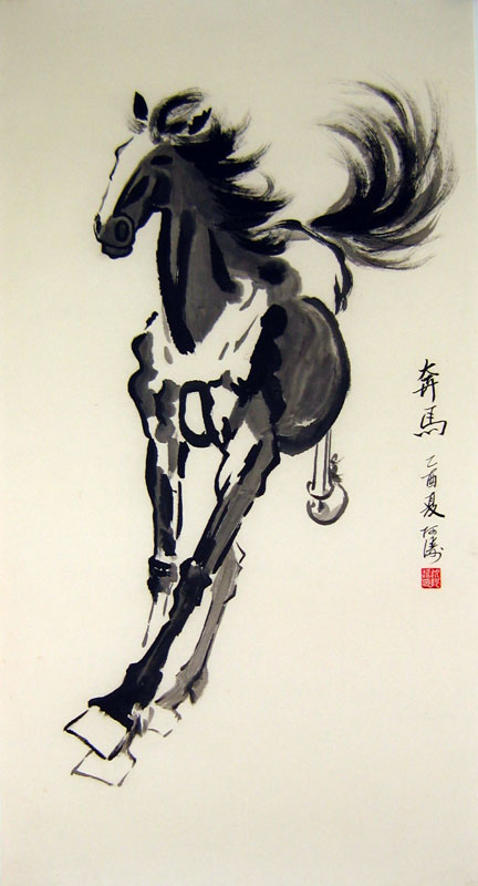 432x800 Galloping Horse - Chinese Horse Painting