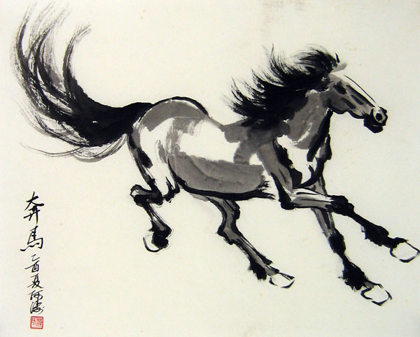 600x482 Horse - Chinese Horse Painting