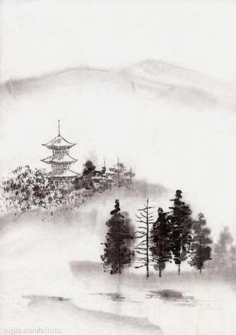 470x665 Chinese Ink Painting - Chinese Ink Brush Painting
