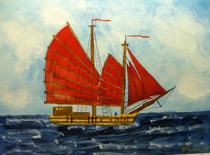 425x314 Can You Say Chinese Junk - Chinese Junk Painting