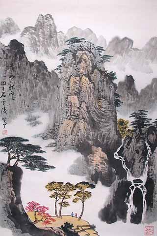 320x480 Chinese Paintings. Chinese Landscape Paintings - Chinese Landscape Painting
