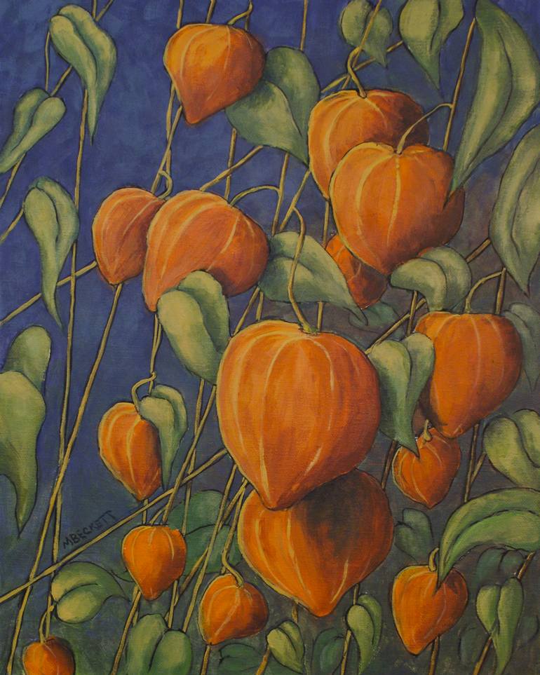 770x963 Saatchi Art Chinese Lanterns Painting By Michael Beckett - Chinese Lantern Painting