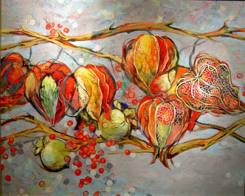 500x402 Welcome To Ryoko's Art - Chinese Lantern Painting