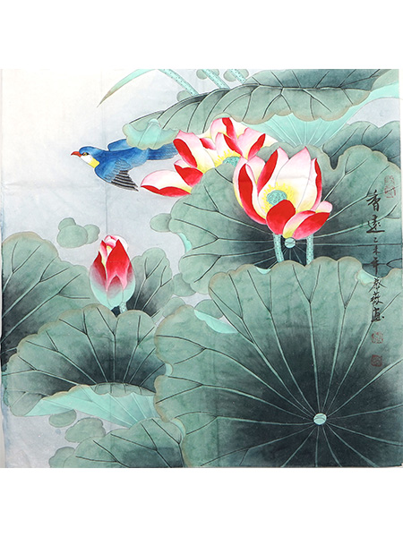 450x600 Chinese Lotus Painting,lotus Chinese Ink Painting Chinese Lotus - Chinese Lotus Painting