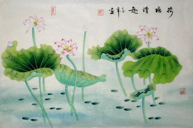 650x430 Lotus - Chinese Lotus Painting