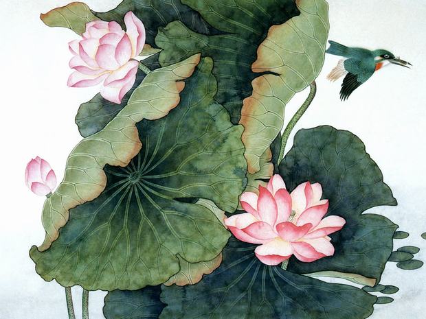 620x465 Lotus Painting, Traditional Chinese Painting, Travel Photos - Chinese Lotus Painting