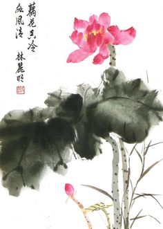 236x331 Mingan Luo - Chinese Lotus Painting