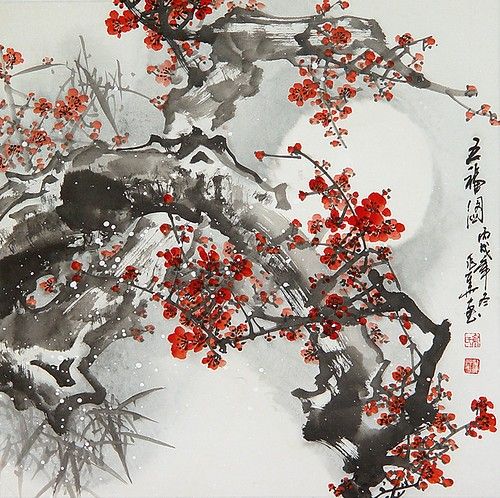 500x498 Chinese Painting Exhibition - Chinese Moon Painting