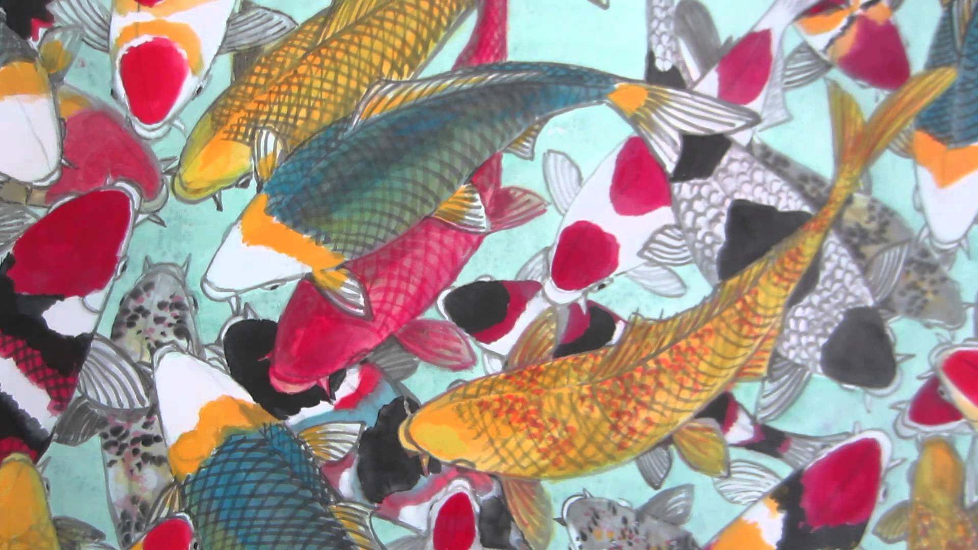 1920x1080 Good Feng Shui Painting For Chinese New Year Artist Peter Suk Sin - Chinese New Year Painting