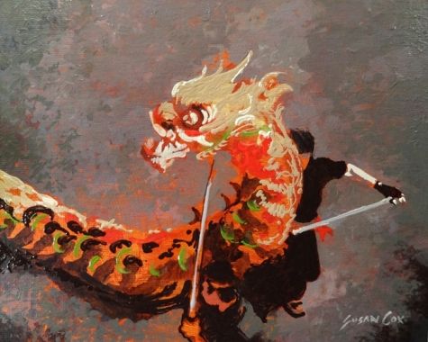 475x380 Happy Chinese New Year, Painting By Artist Susan Cox Susan Cox - Chinese New Year Painting