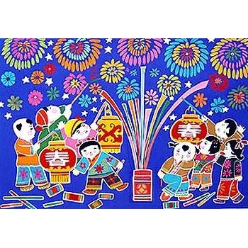 chinese new year painting images