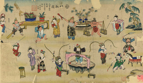 500x291 Traditional Chinese New Year Artwork On Display - Chinese New Year Painting