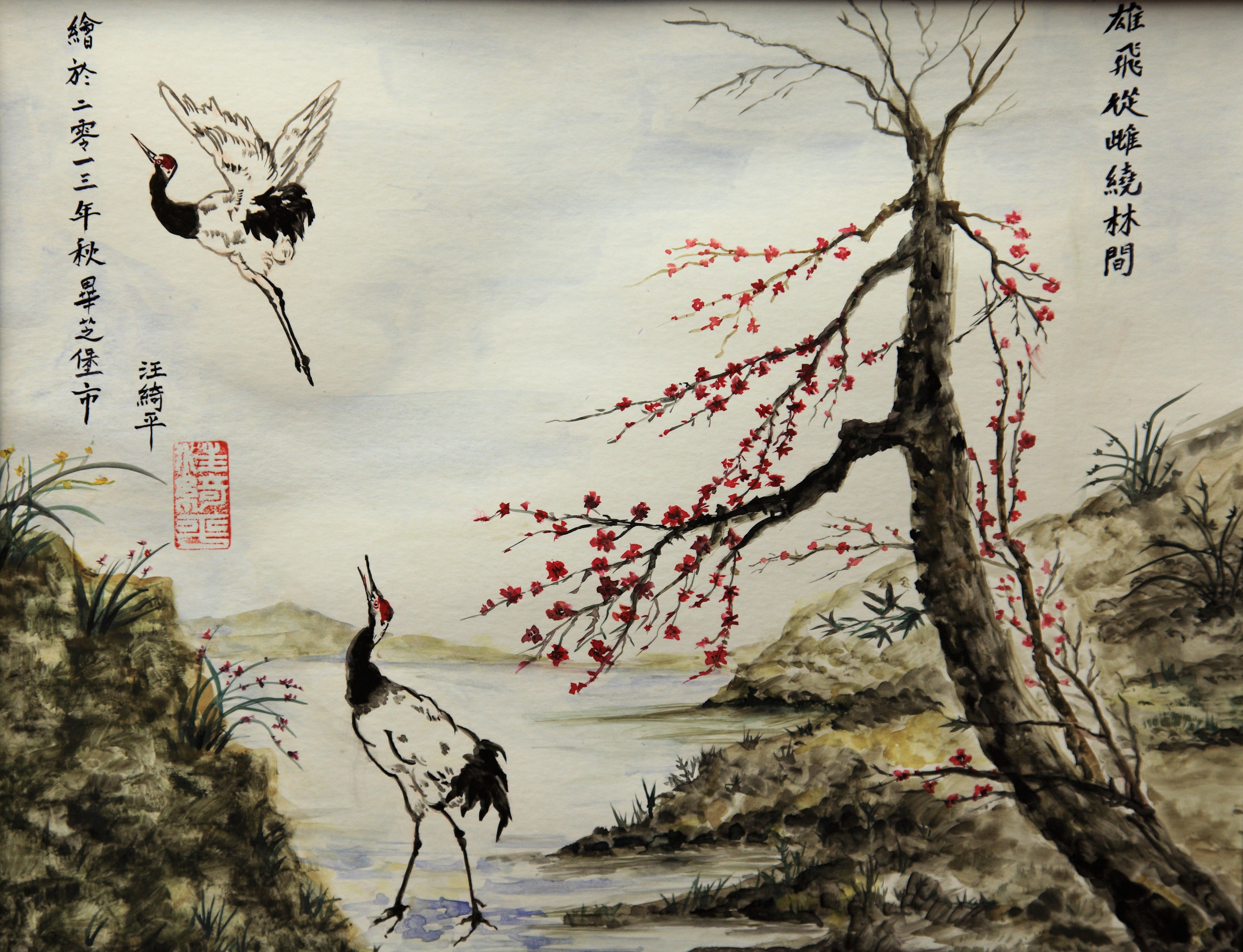 3853x2952 Watercolor In Chinese Painting Style Lucia Wong Artwork - Chinese Painting