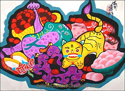 425x308 Chinese Folk Art Chinese Peasant Painting - Chinese Peasant Painting