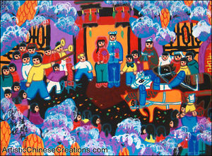 300x220 Chinese Folk Painting - Chinese Peasant Painting