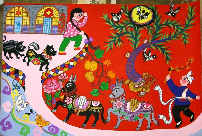 700x472 How Peasant Paintings Capture A Changing China - Chinese Peasant Painting