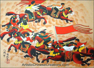 300x219 Chinese Folk Art Painting - Chinese Peasant Painting