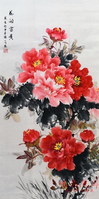 200x400 Chinese Painting Beautiful Traditional Flower Classic Best Floral - Chinese Peony Painting
