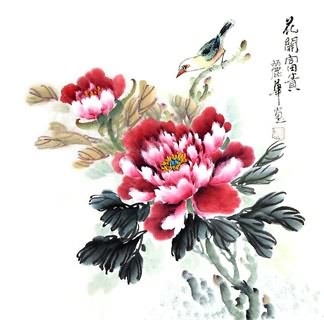 324x320 Page 7 Chinese Peony Paintings, China Peony Art Scrolls, Pictures - Chinese Peony Painting