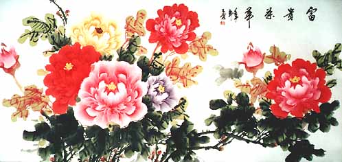 498x236 Chinese Paintings. Chinese Peony Paintings - Chinese Peony Painting