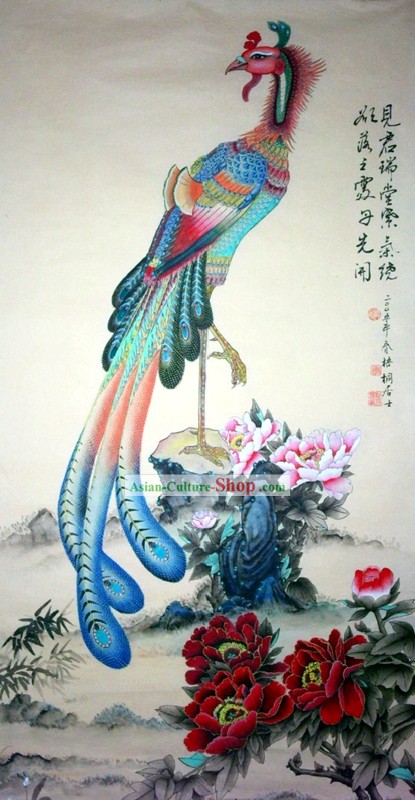 415x800 Traditional Chinese Phoenix Paintingsphoenix Peony Painting - Chinese Phoenix Painting