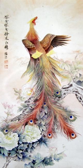 Chinese Phoenix Painting at PaintingValley.com | Explore collection of ...