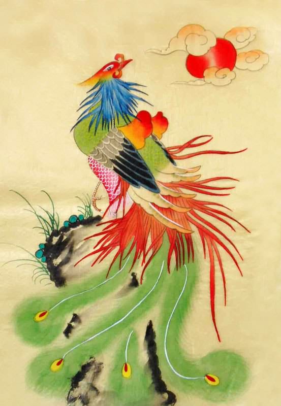 553x800 Chinese Phoenix Painting Phoenix 2336115, 30cm X X - Chinese Phoenix Painting