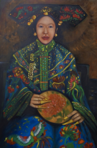 395x600 Chinese Princess By Ta Thimkaeo Before 2016 47 X 32 Oil - Chinese Princess Painting