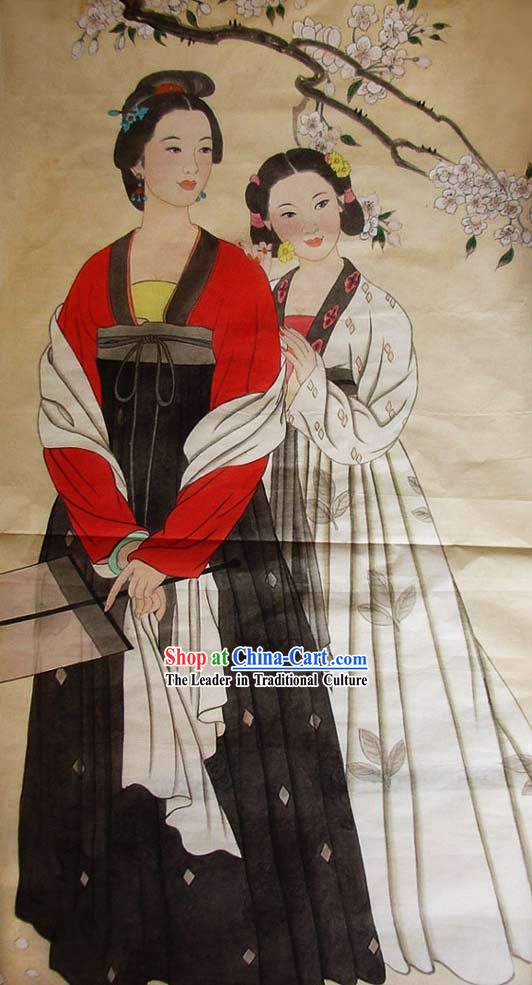 532x985 Chinese Traditional Painting Princess Journey - Chinese Princess Painting