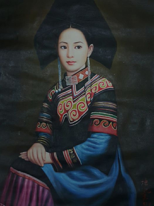 525x700 Yi Yuan Chen - Chinese Princess Painting