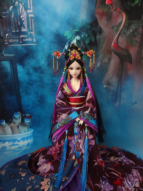 480x640 32cm Collectible Chinese Princess Dolls Vintage Han Dynasty Girl - Chinese Princess Painting