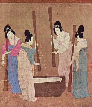 300x351 History Of Silk - Chinese Silk Painting Value