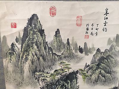400x300 Vintage Chinese Wall Hanging Scroll Hand Painting Landscape - Chinese Wall Painting