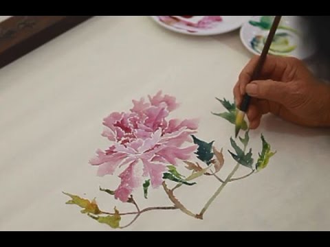 480x360 How To Painting Flowers In Chinese Watercolor - Chinese Watercolor Painting