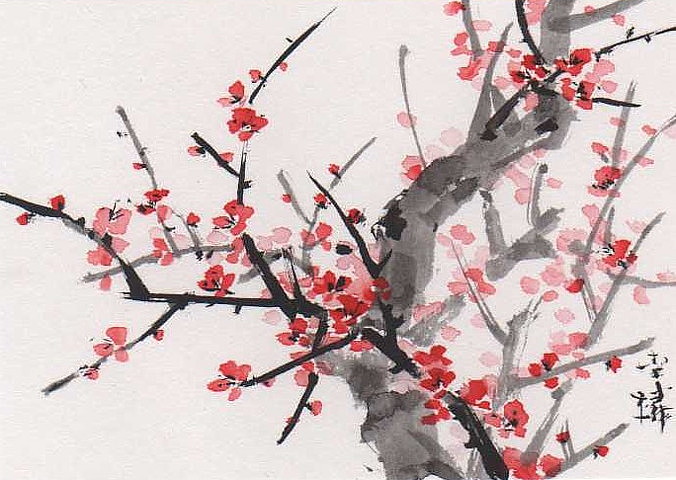 676x480 Lin Li's Chinese Art Orig Art Aceo Chinese Watercolor Painting - Chinese Watercolor Painting