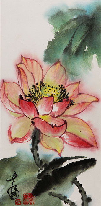 342x700 Chinese Brush Paintings Grace Lin Art - Chinese Watercolor Painting