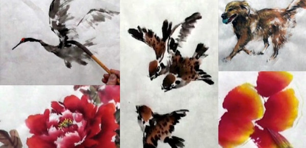 600x290 Chinese Painting Spontaneous Style Watercolor Painting - Chinese Watercolor Painting