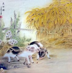 236x237 Monkey Chinese Zodiac Happy New Year Of The Monkey By Zenbrush - Chinese Zodiac Painting