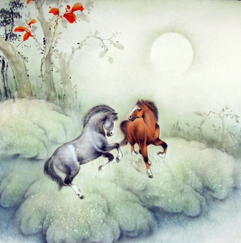 794x800 Chinese Horse Painting 4317018, 66cm X X - Chinese Zodiac Painting