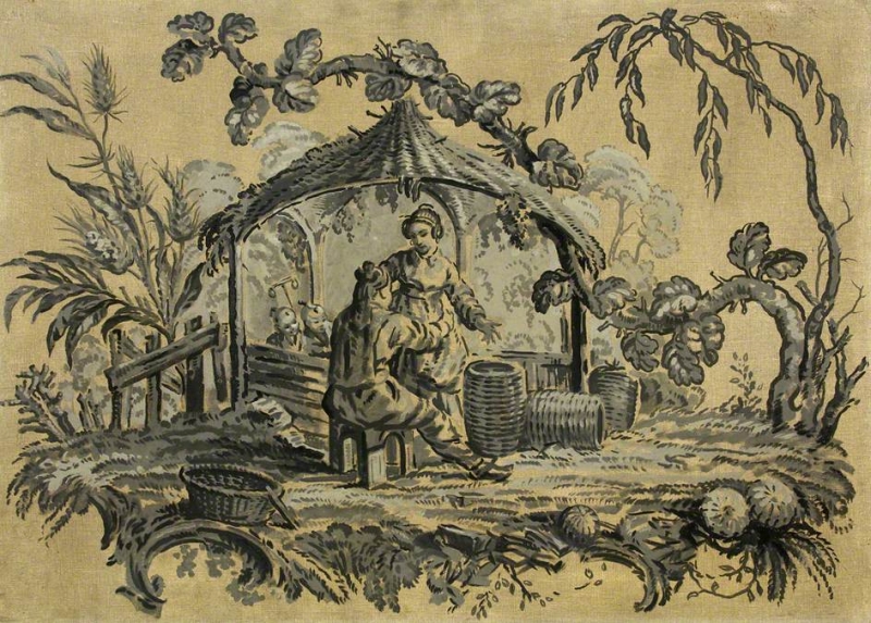 800x573 Chinoiserie Painting William Bruce Ellis Ranken Oil Paintings - Chinoiserie Painting