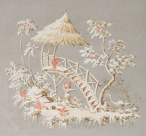 504x469 Set Of 4 French Chinoiserie Painting - Chinoiserie Painting