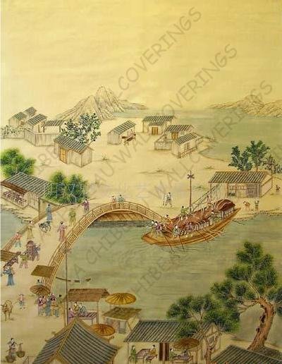 400x516 Chinese Hand Painted Wallpaper Chinoiserie 4(Id4839307) Product - Chinoiserie Painting